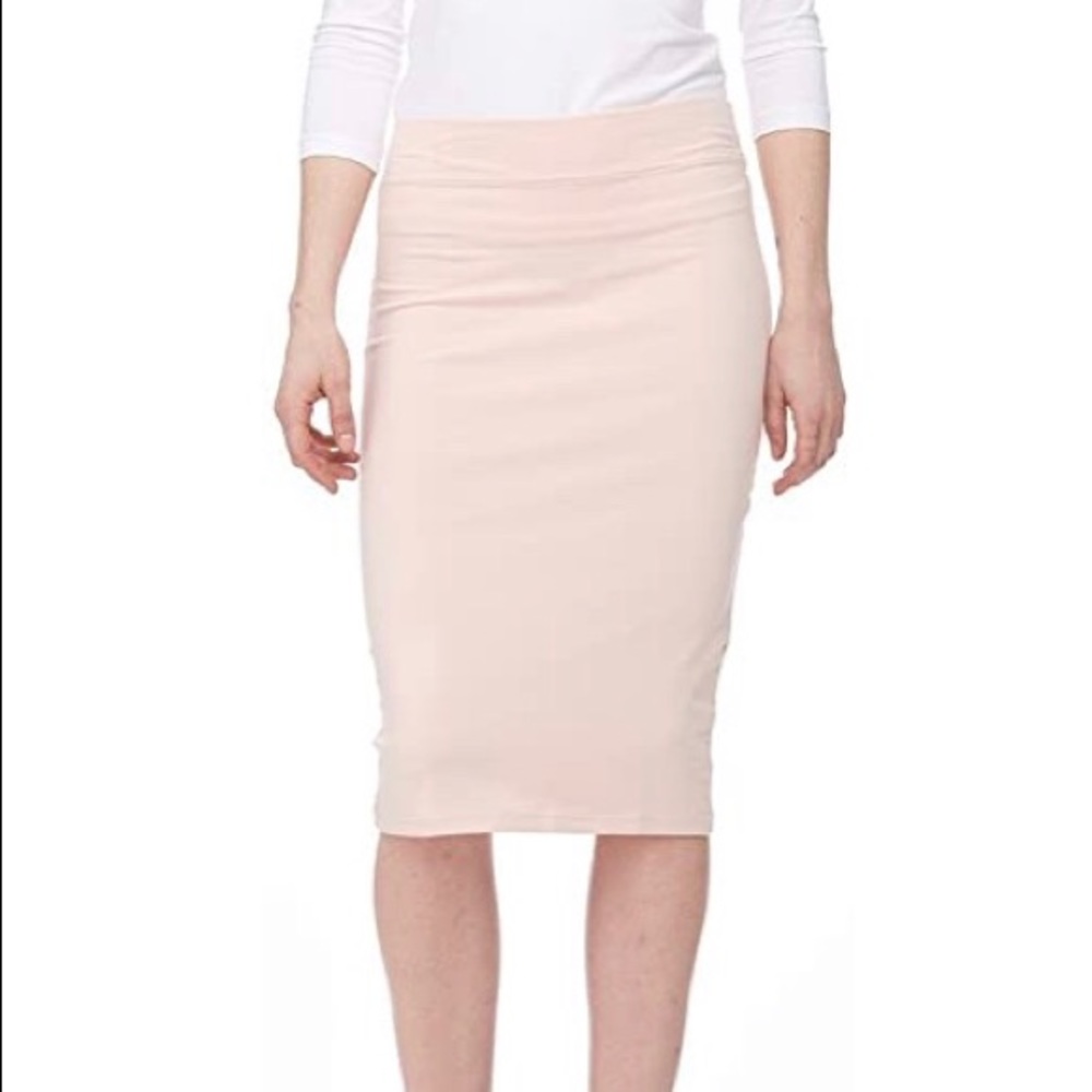 Pink pencil skirt